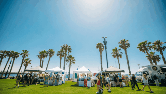 A summer market at Festival of Sails, focusing on Made in Geelong artisan traders.